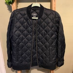 LL bean Quilted bomber jacket